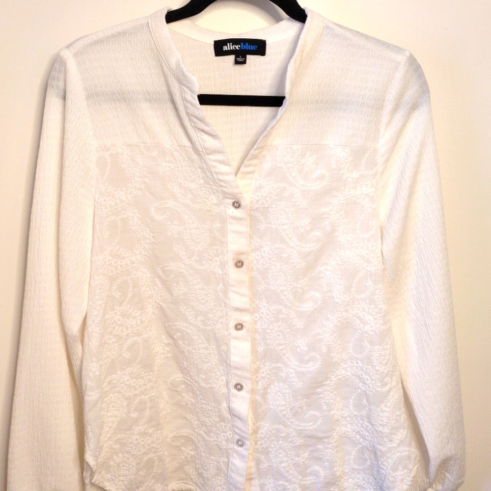 Boho Embroidered Button Up